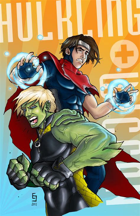 Exploring the Universe: Wiccan and Hulkling Crossover Fan Art